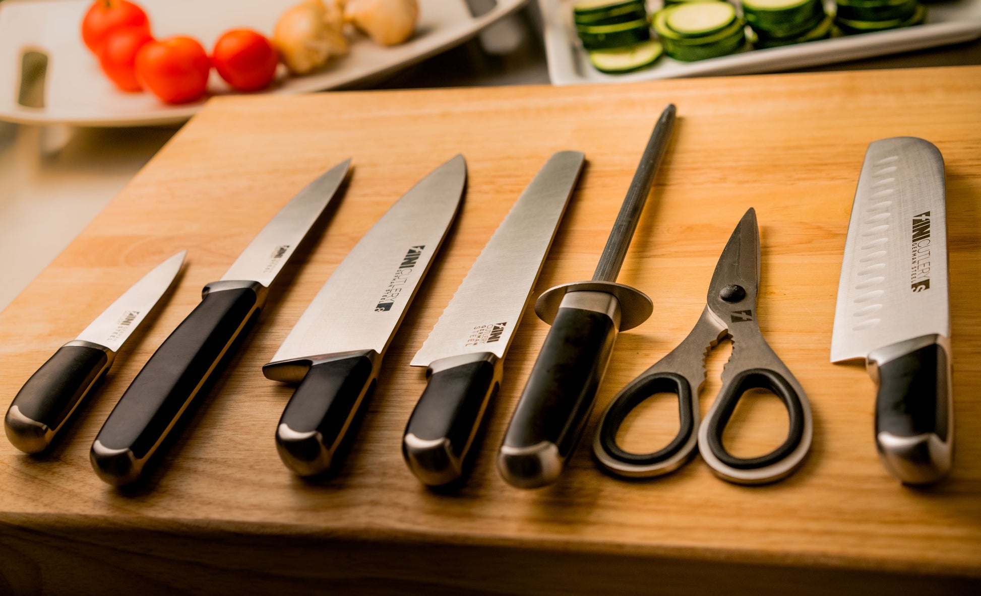 8 Piece Kitchen Knives Set 